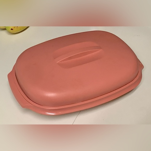 Vtg 3 Piece Tupperware 6 Cup Microwave Steamer Steam Cooker - Picture 4 of 16